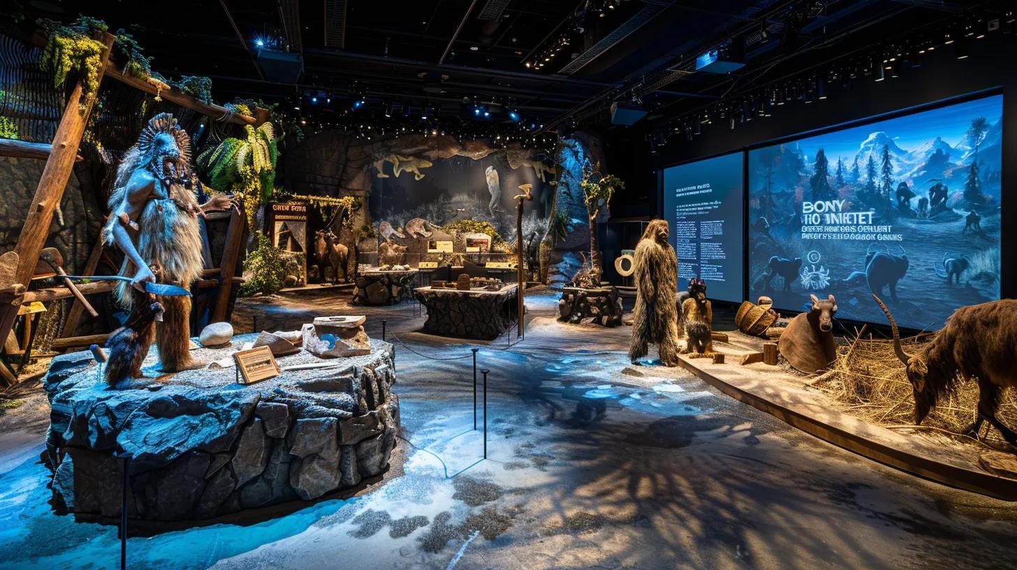 Ice Age and Stone Age exploration illustrating human evolution and cultural innovation.