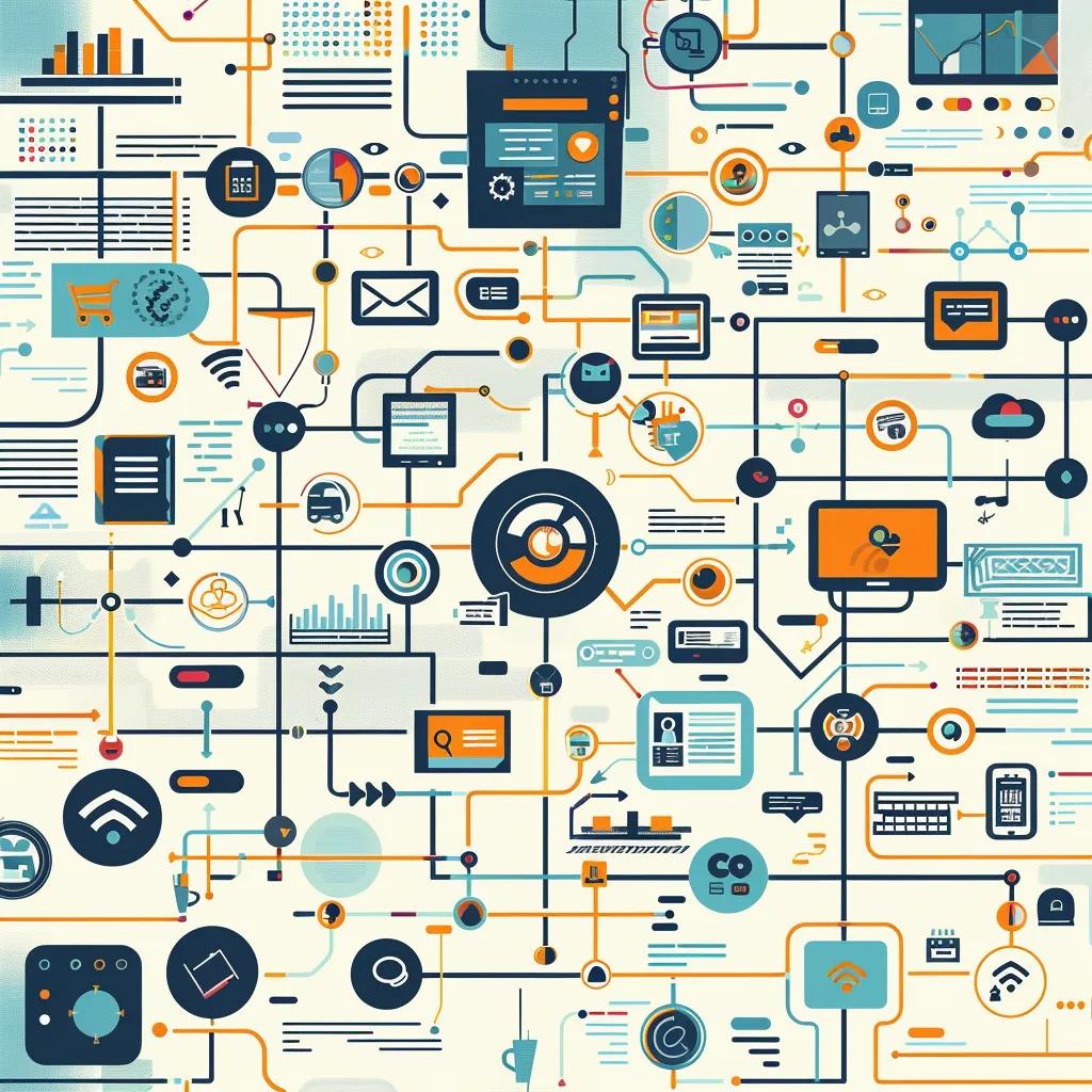 Illustration of entities and connections to explain semantic SEO and topical maps